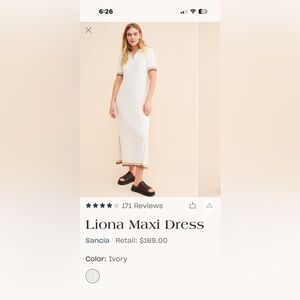 Sancia classic knit maxi dress